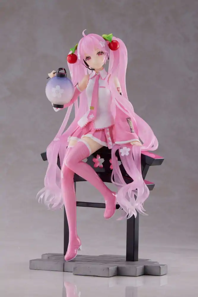 Hatsune Miku AMP PVC Kip Sakura Miku Lantern Ver. Ponatis 20 cm fotografija izdelka
