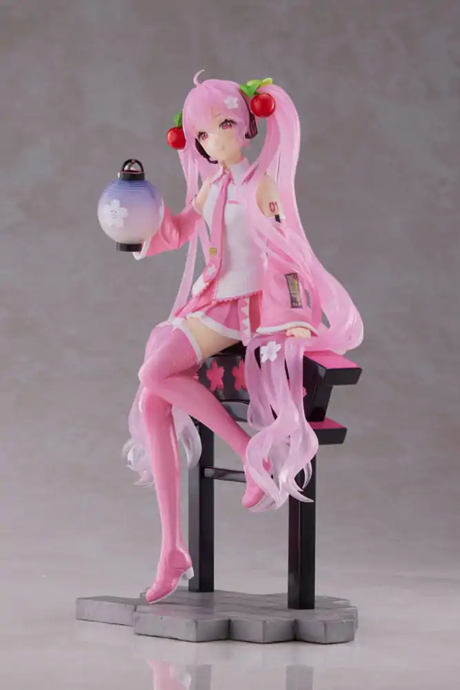 Hatsune Miku AMP PVC Kip Sakura Miku Lantern Ver. Ponatis 20 cm fotografija izdelka