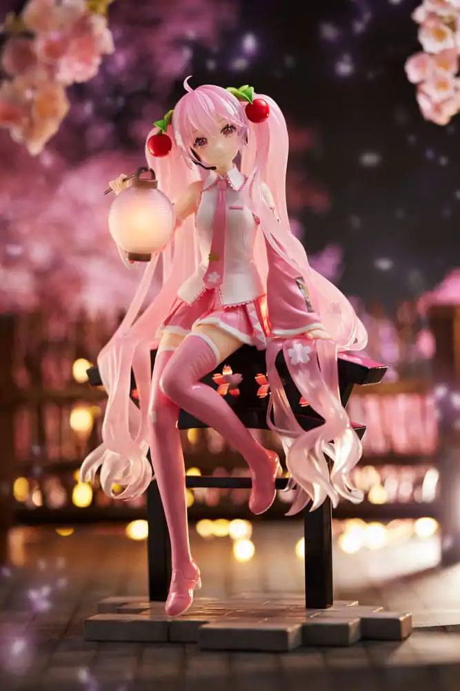 Hatsune Miku AMP PVC Kip Sakura Miku Lantern Ver. Ponatis 20 cm fotografija izdelka