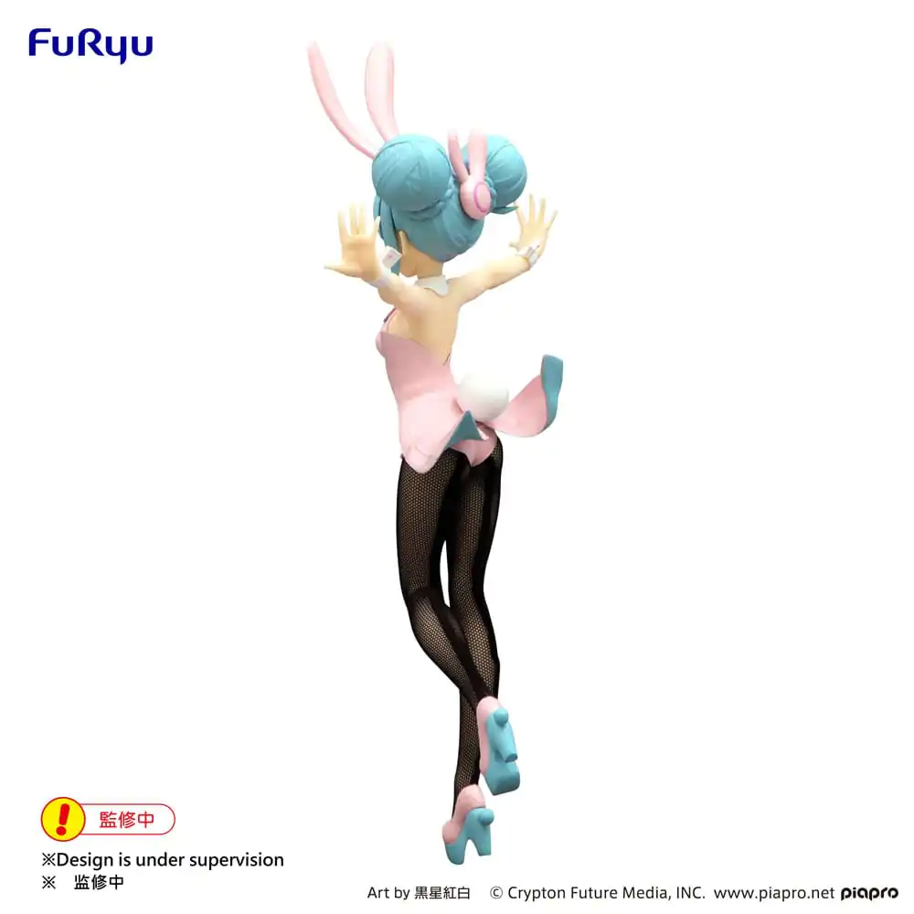 Hatsune Miku BiCute Bunnies PVC Kip z Mežikom Biserno Roza Barvna Različica 30 cm fotografija izdelka