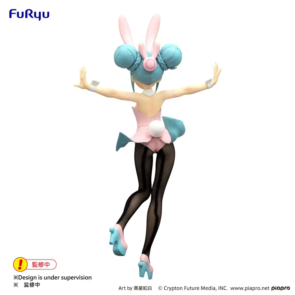 Hatsune Miku BiCute Bunnies PVC Kip z Mežikom Biserno Roza Barvna Različica 30 cm fotografija izdelka