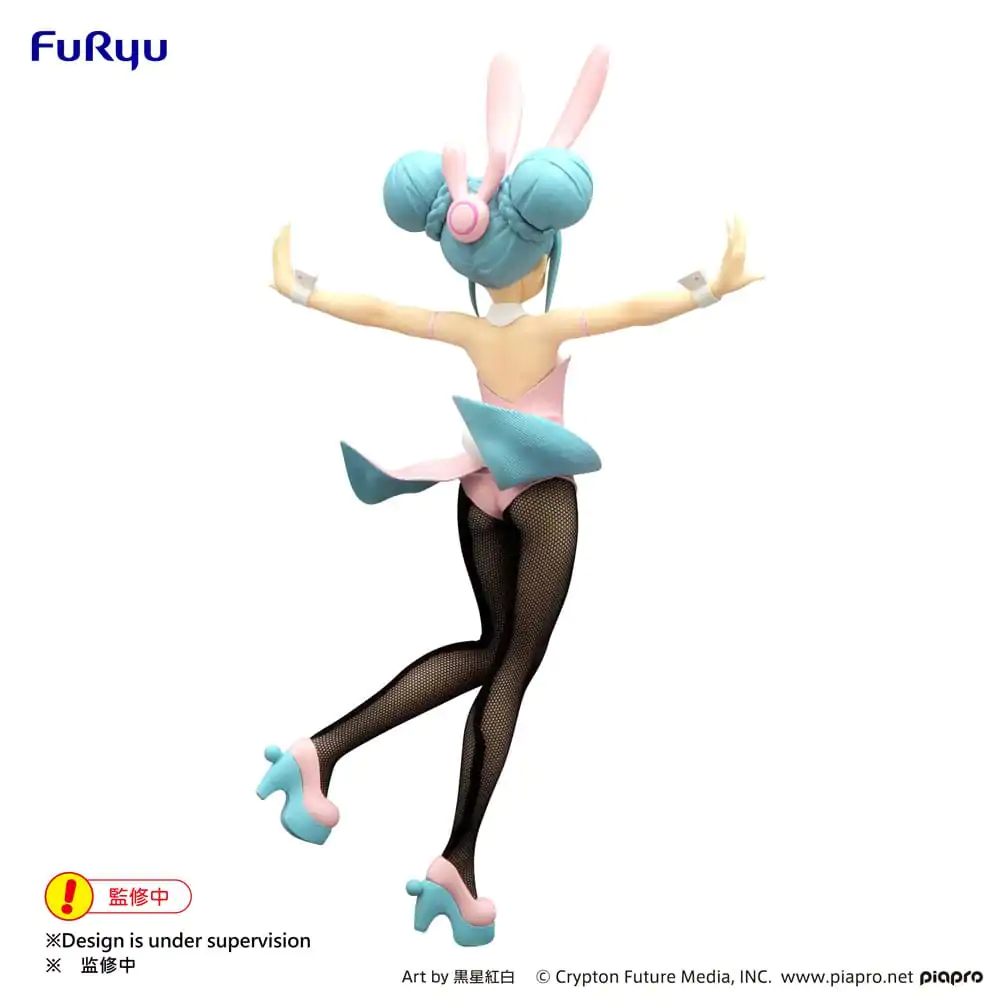 Hatsune Miku BiCute Bunnies PVC Kip z Mežikom Biserno Roza Barvna Različica 30 cm fotografija izdelka