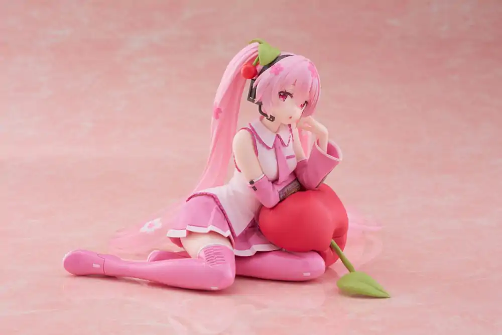 Hatsune Miku PVC Kip Namizna Simpatična Figurica Sakura Miku Češnja Blazina Ver. 13 cm fotografija izdelka