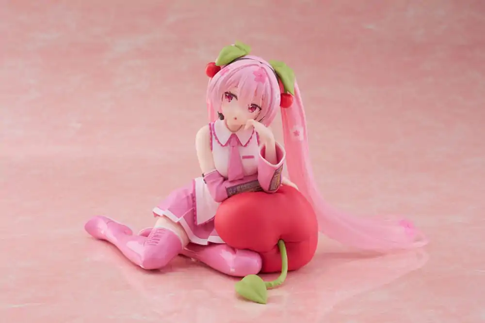 Hatsune Miku PVC Kip Namizna Simpatična Figurica Sakura Miku Češnja Blazina Ver. 13 cm fotografija izdelka