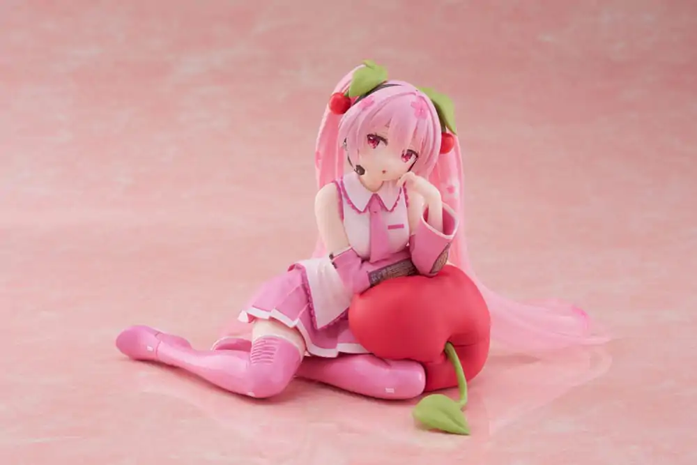 Hatsune Miku PVC Kip Namizna Simpatična Figurica Sakura Miku Češnja Blazina Ver. 13 cm fotografija izdelka