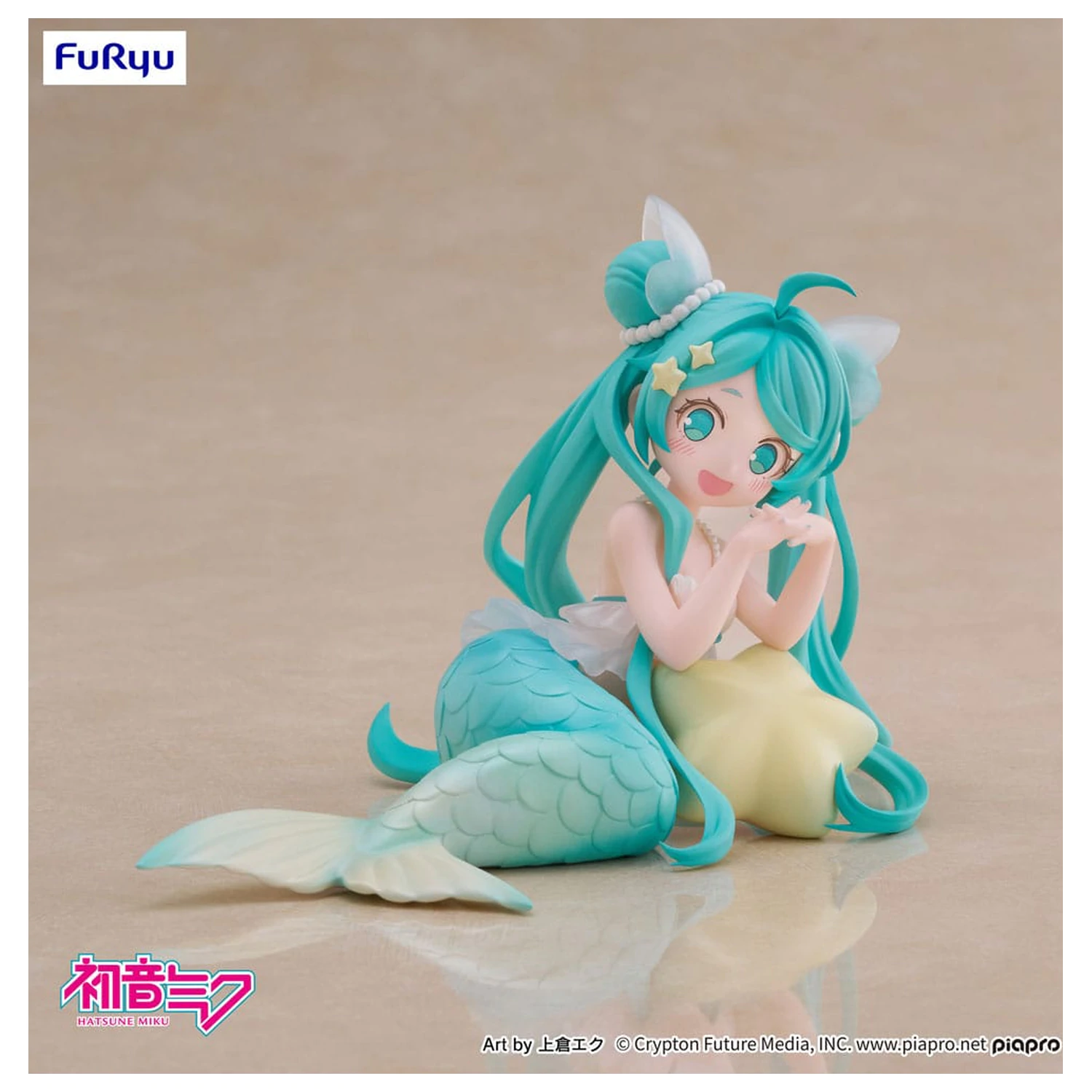 Hatsune Miku Namizni Vilinski PVC Kip Hatsune Miku Princesa morska deklica Ver. 9 cm fotografija izdelka
