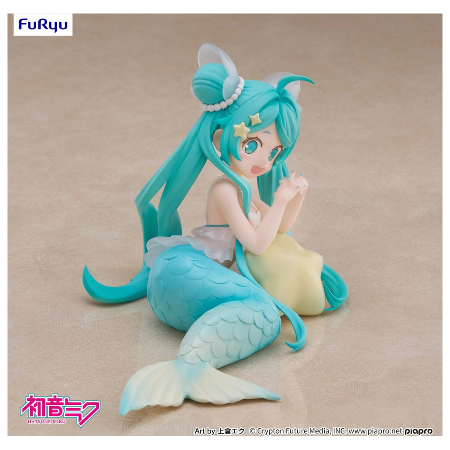 Hatsune Miku Namizni Vilinski PVC Kip Hatsune Miku Princesa morska deklica Ver. 9 cm fotografija izdelka