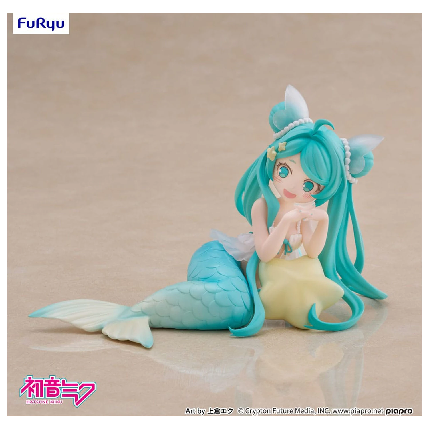 Hatsune Miku Namizni Vilinski PVC Kip Hatsune Miku Princesa morska deklica Ver. 9 cm fotografija izdelka