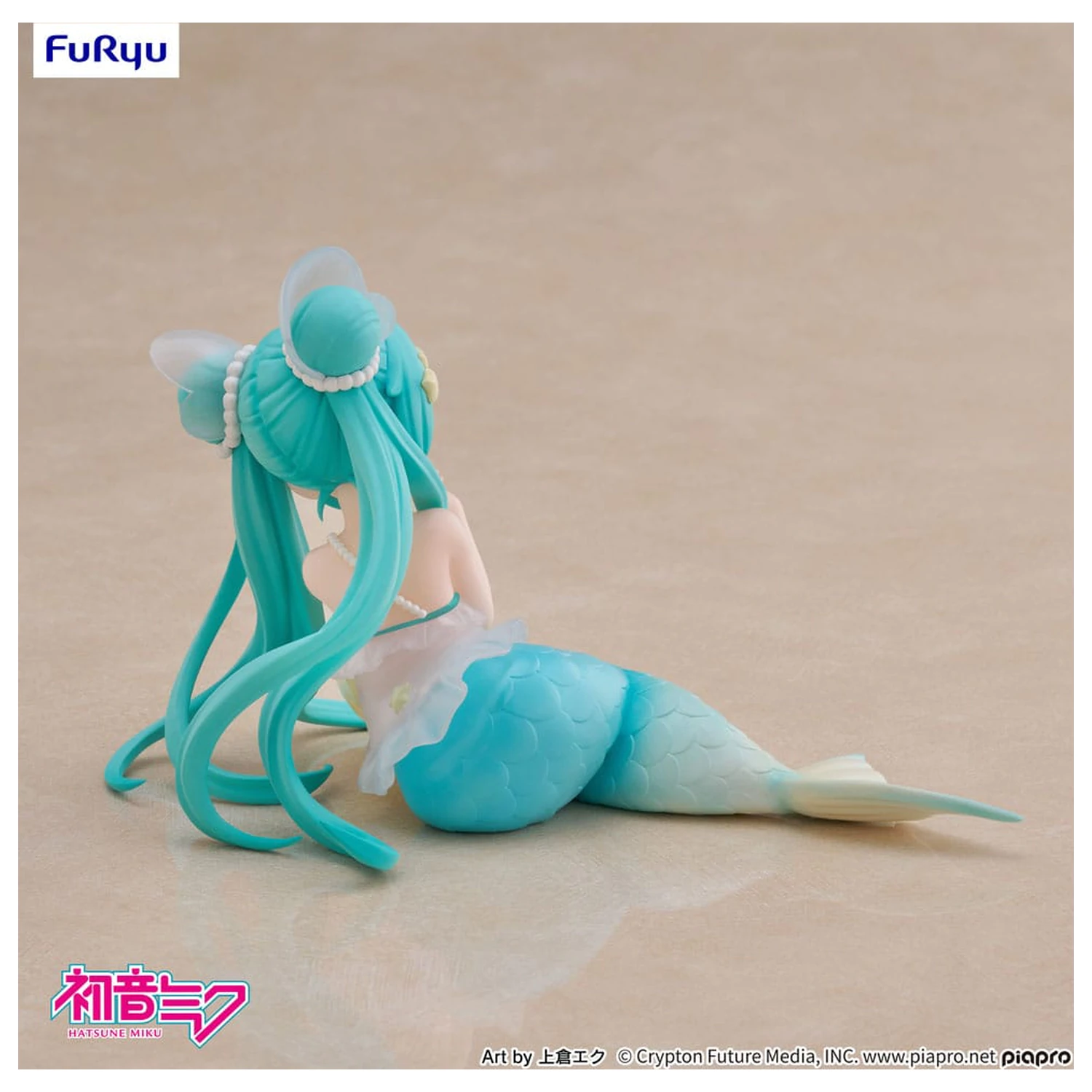 Hatsune Miku Namizni Vilinski PVC Kip Hatsune Miku Princesa morska deklica Ver. 9 cm fotografija izdelka