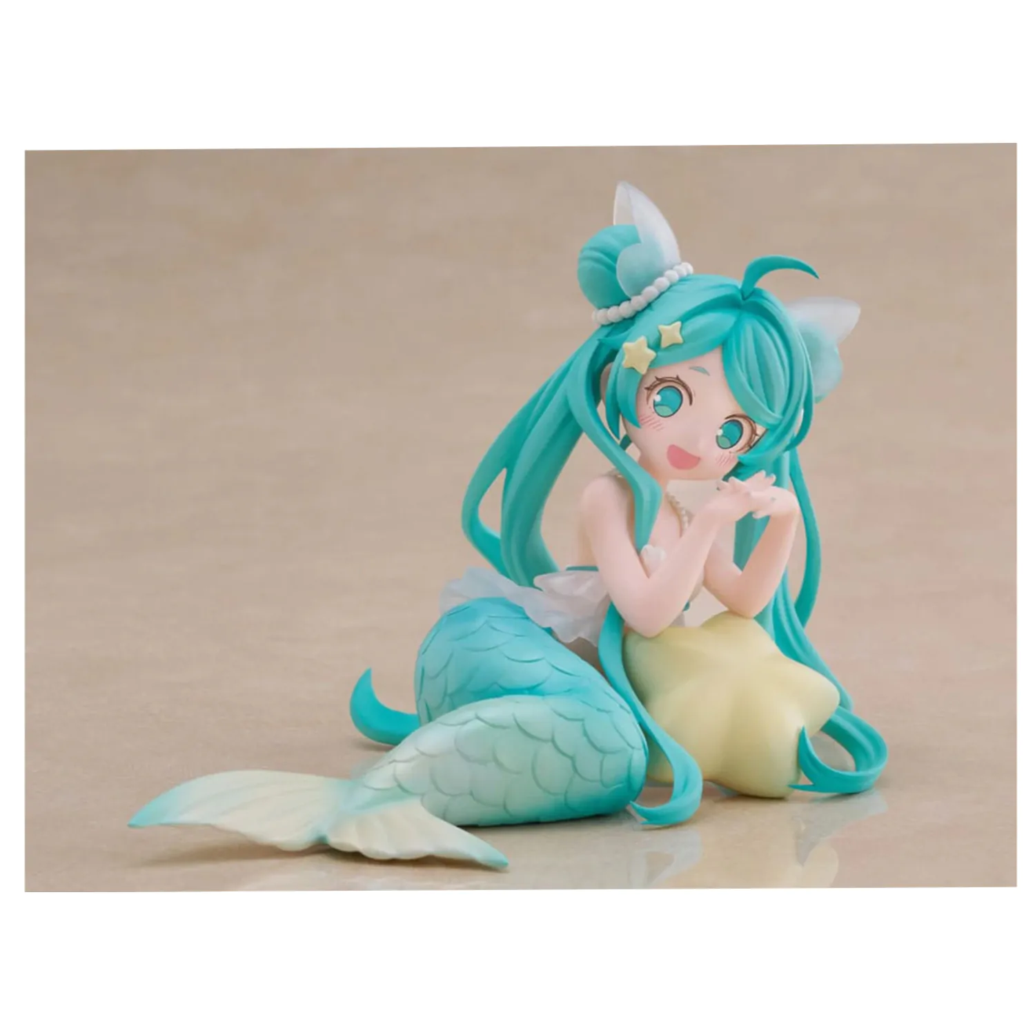 Hatsune Miku Namizni Vilinski PVC Kip Hatsune Miku Princesa morska deklica Ver. 9 cm fotografija izdelka