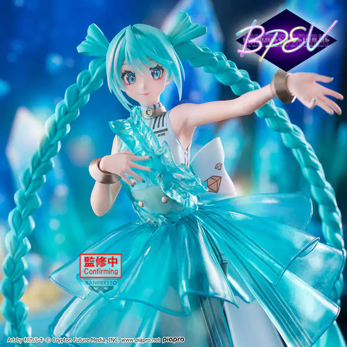 Hatsune Miku EmeraldGem Clearluxe figura 28 cm fotografija izdelka
