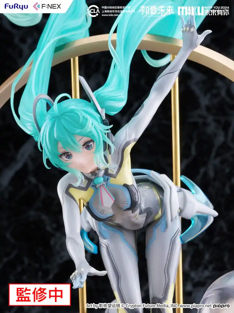 Hatsune Miku F:NEX PVC kip 1/7 Miku with You 2024 Ver. 29 cm fotografija izdelka