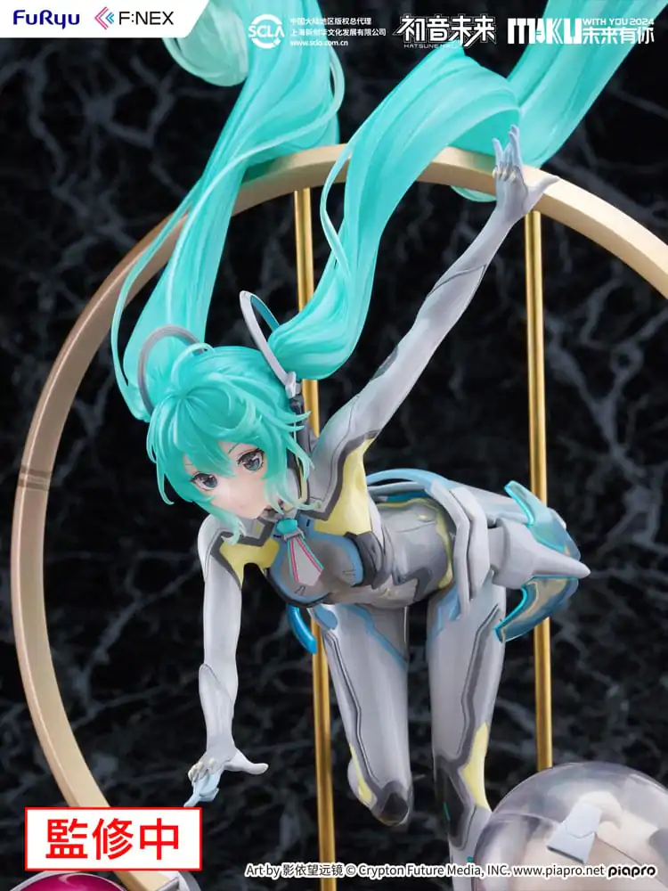 Hatsune Miku F:NEX PVC kip 1/7 Miku with You 2024 Ver. 29 cm fotografija izdelka