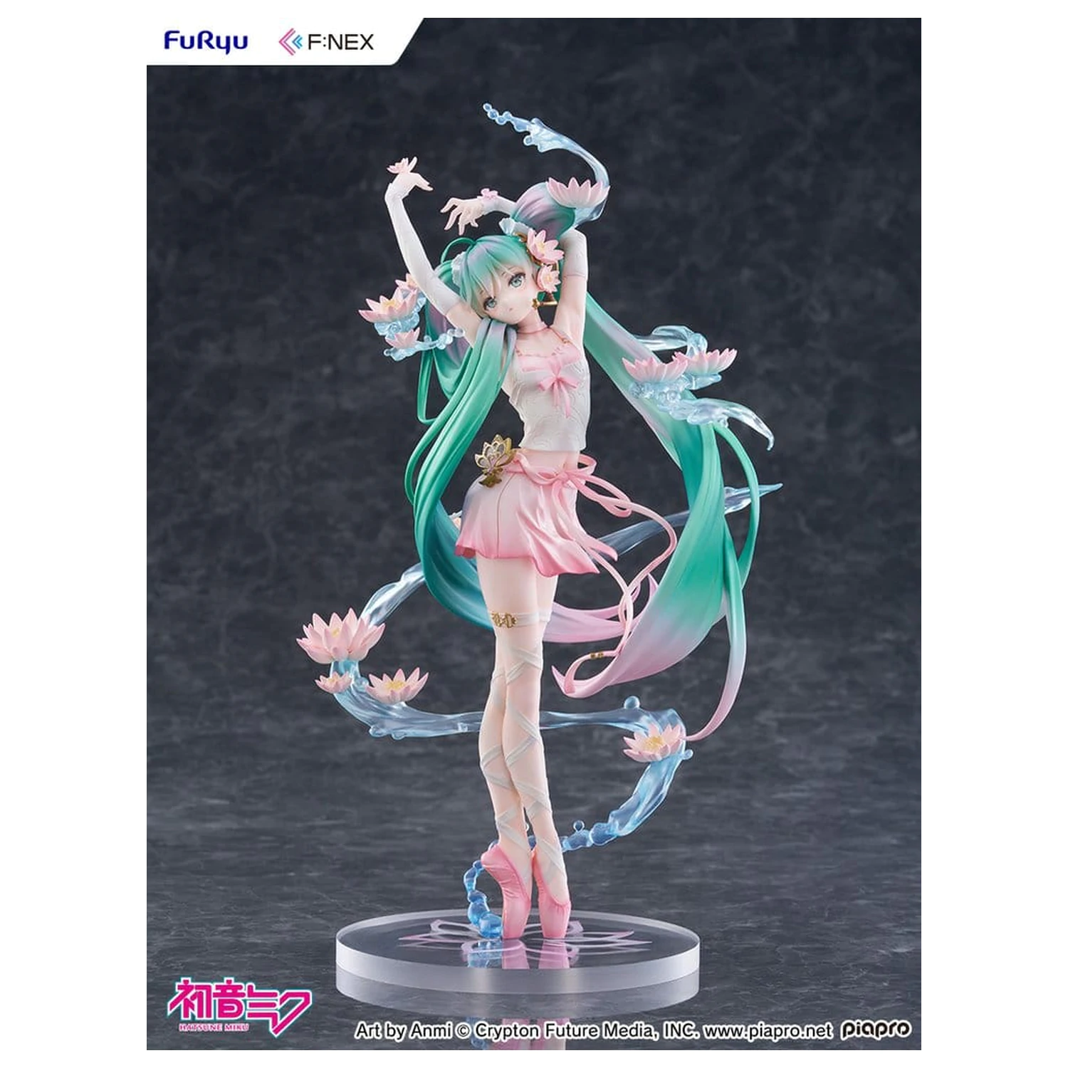 Hatsune Miku F:NEX PVC kip 1/7 Water lily Ver. 27 cm fotografija izdelka
