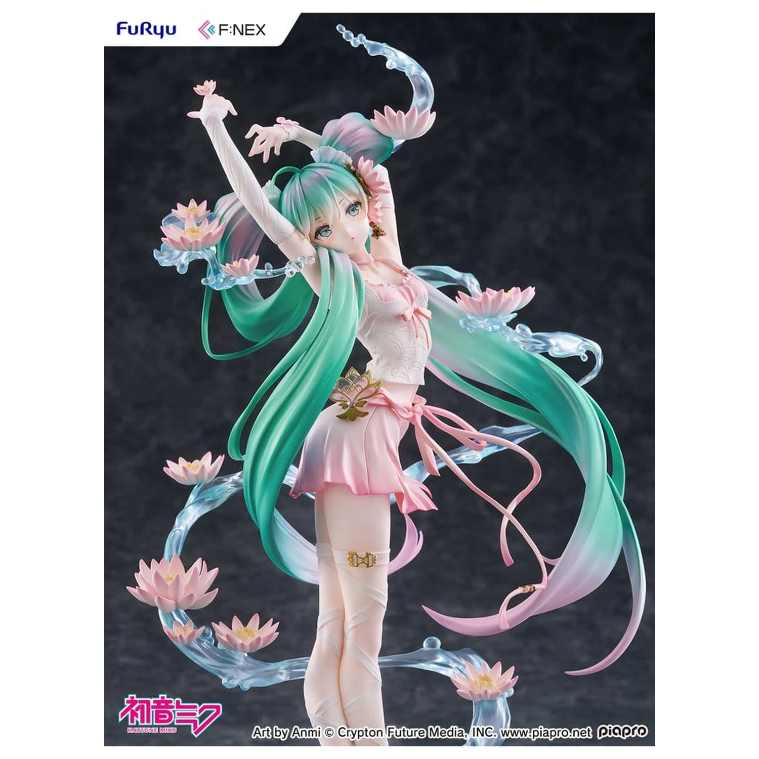 Hatsune Miku F:NEX PVC kip 1/7 Water lily Ver. 27 cm fotografija izdelka