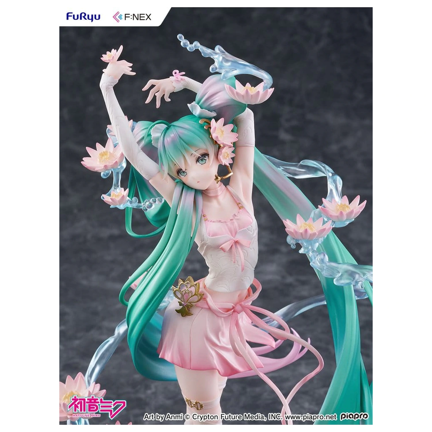 Hatsune Miku F:NEX PVC kip 1/7 Water lily Ver. 27 cm fotografija izdelka
