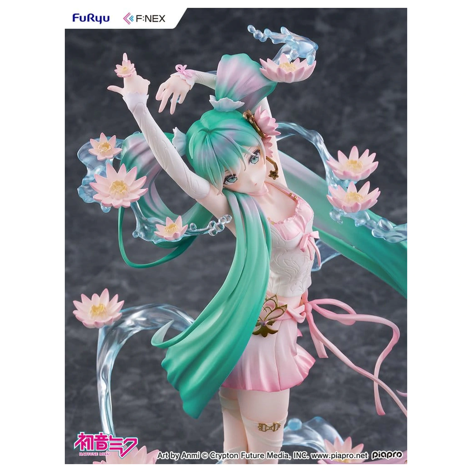 Hatsune Miku F:NEX PVC kip 1/7 Water lily Ver. 27 cm fotografija izdelka