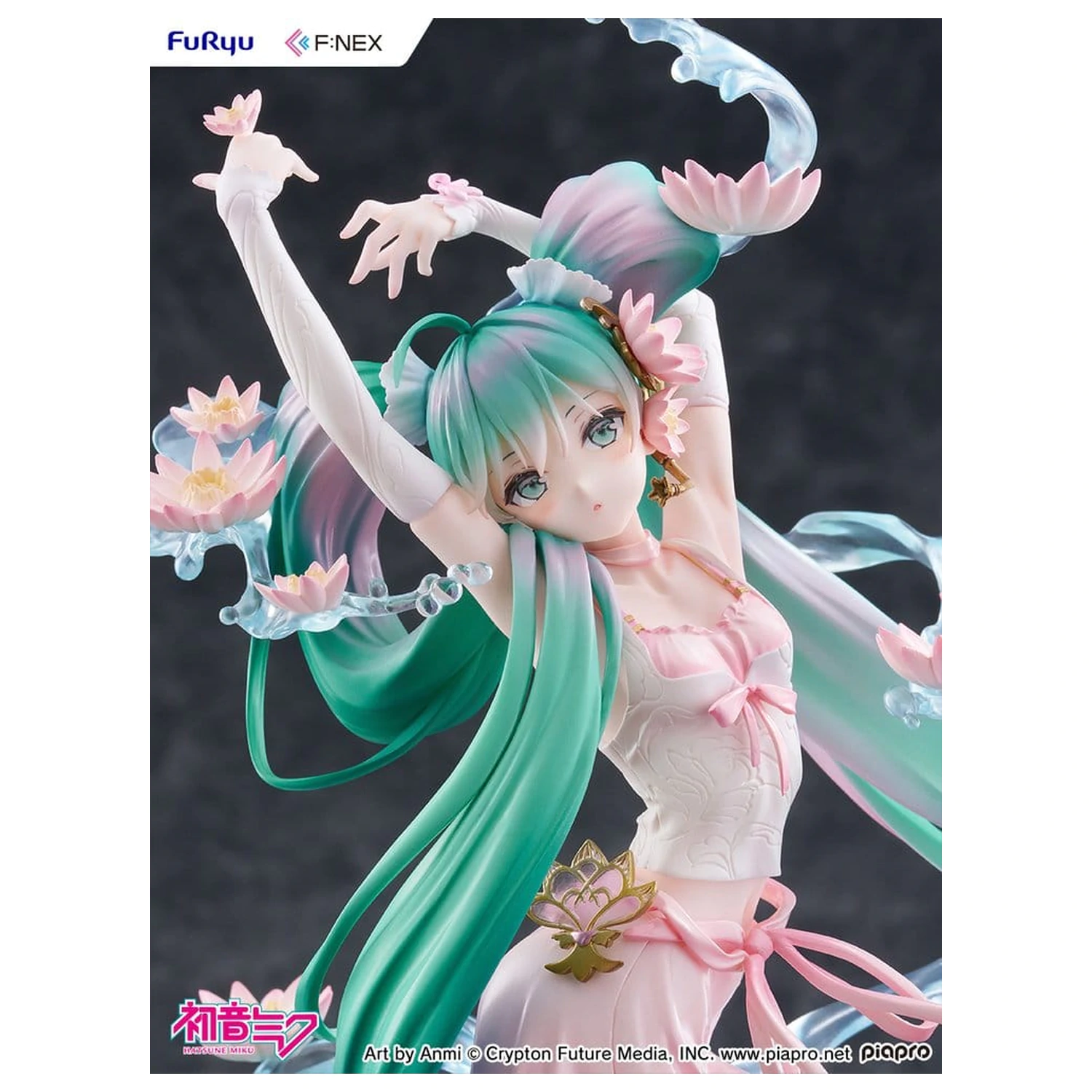Hatsune Miku F:NEX PVC kip 1/7 Water lily Ver. 27 cm fotografija izdelka