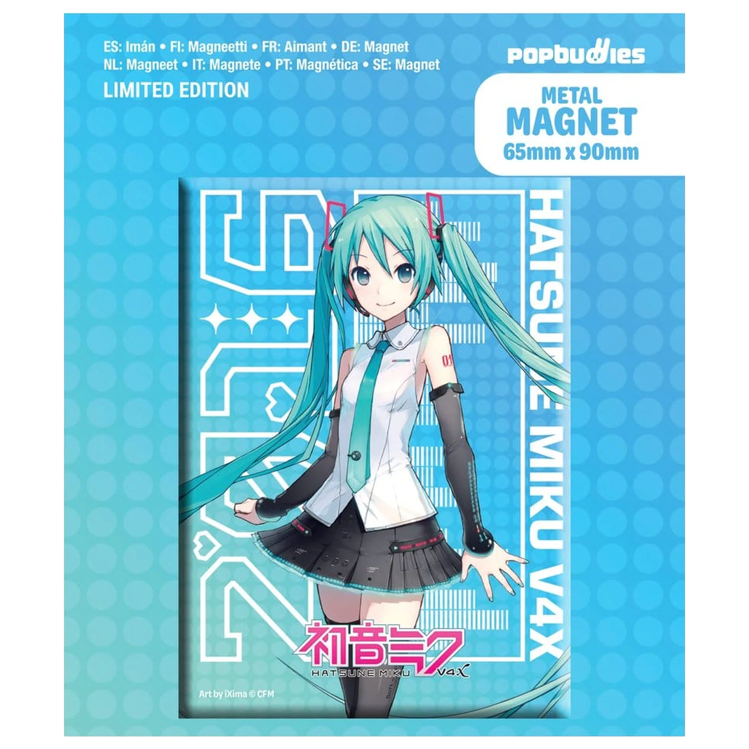 Hatsune Miku Magnet za hladilnik V4x Metal fotografija izdelka
