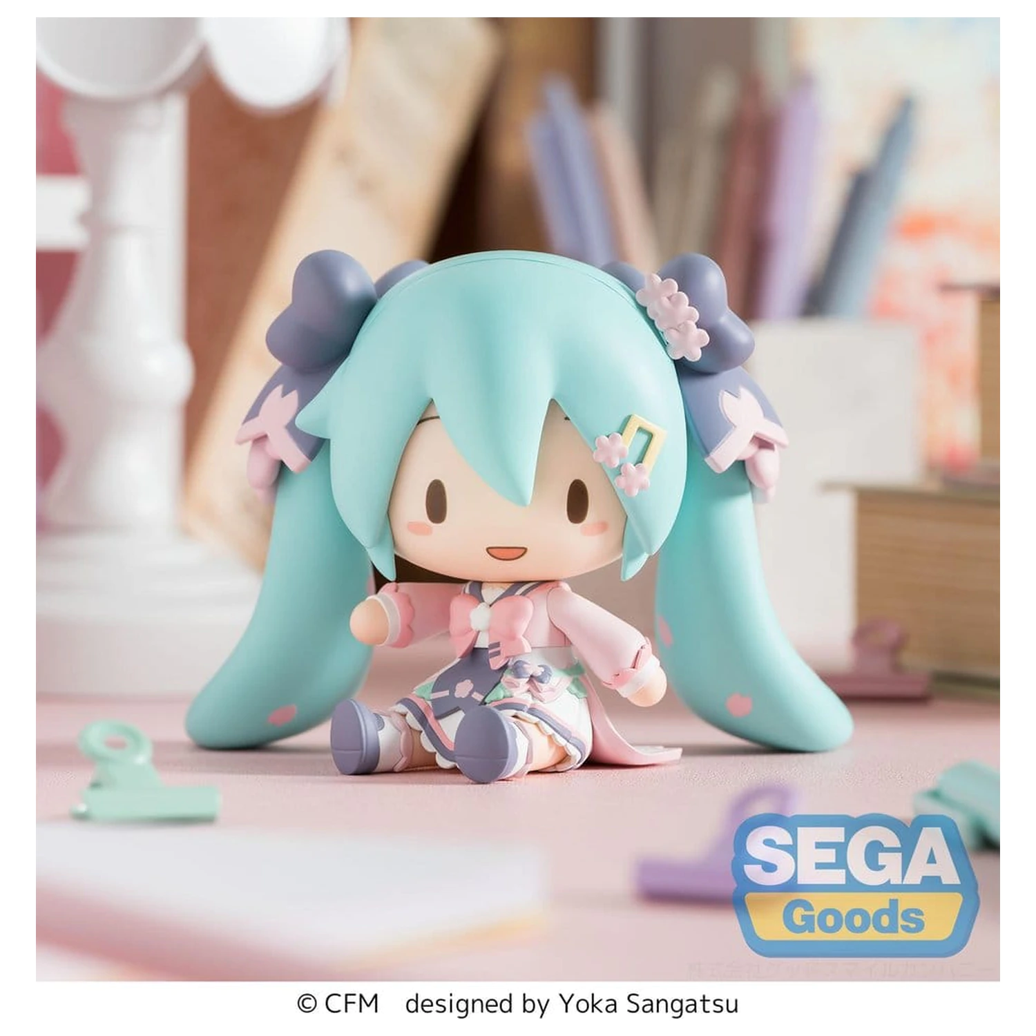 Hatsune Miku fuwa petit Chibi figurica "New Semester" 8 cm fotografija izdelka