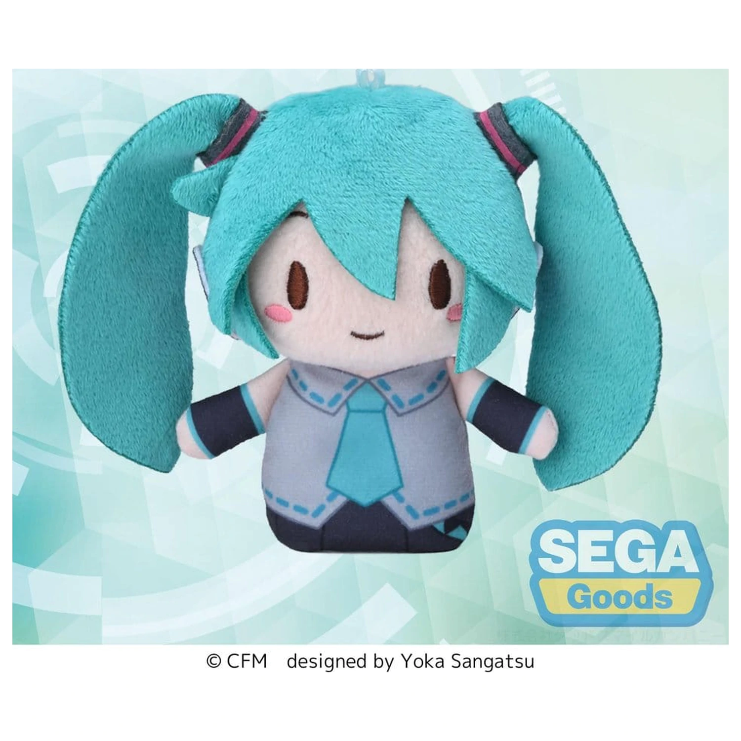 Hatsune Miku Fuwa Petit mehak plišasti lik prstna maskota 10 cm fotografija izdelka