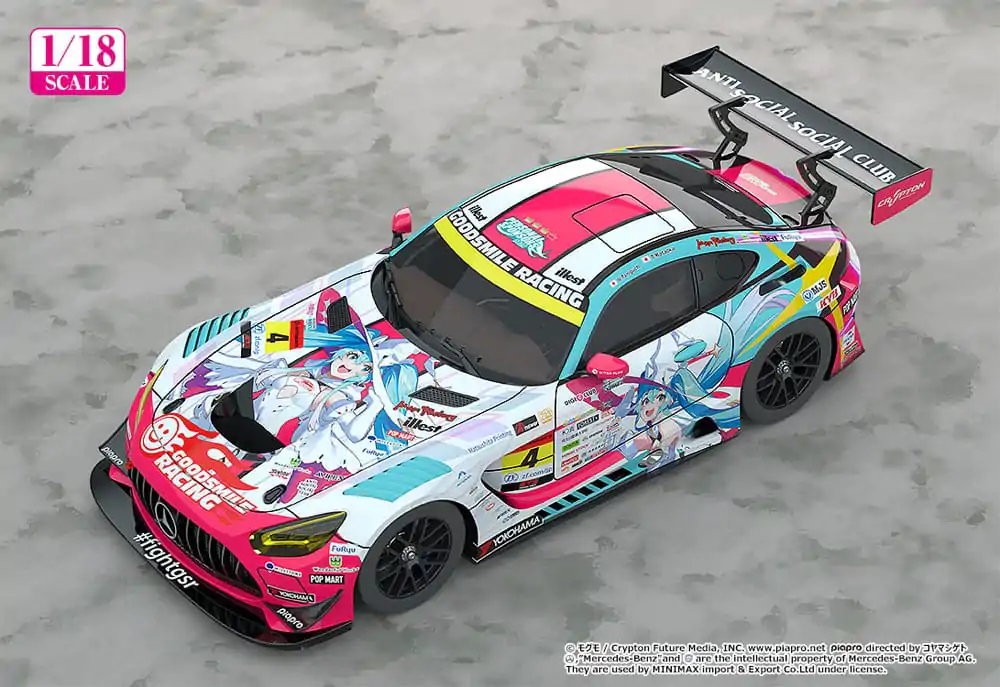 Hatsune Miku GT Project Vehicle 1/18 Hatsune Miku AMG 2024 Season Opening Ver. 26 cm fotografija izdelka