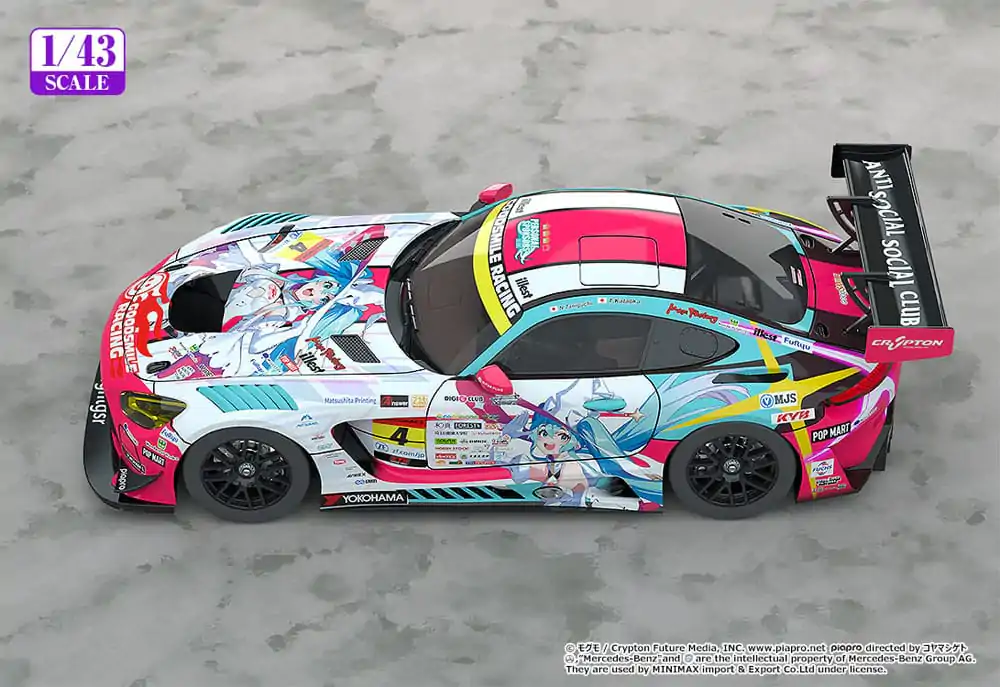 Hatsune Miku GT Project Vozilo 1/43 Hatsune Miku AMG 2024 Season Opening Ver. 11 cm fotografija izdelka