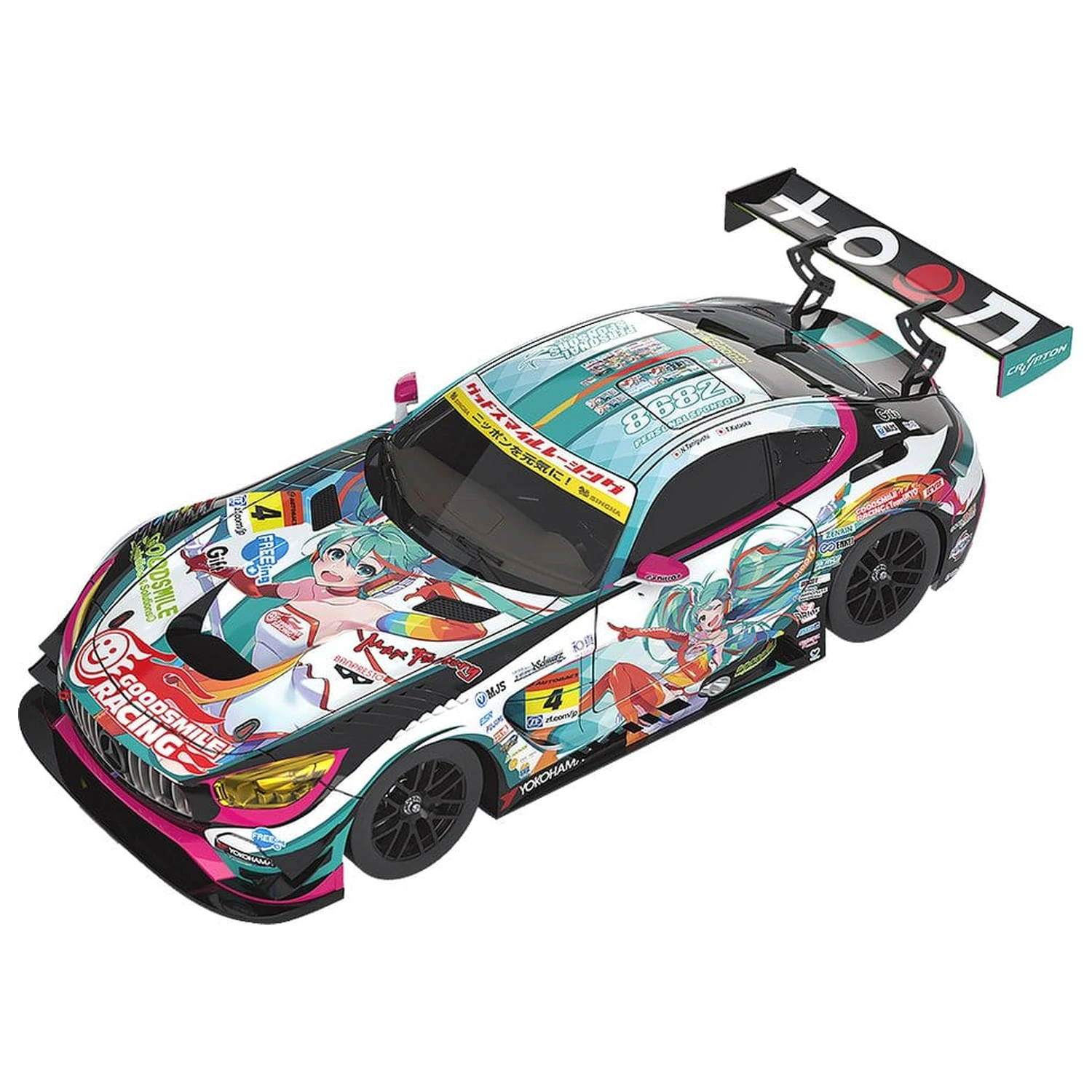Hatsune Miku GT Project Vozilo 1/18 Good Smile Hatsune Miku AMG 2016 SUPER GT Ver. 26 cm fotografija izdelka