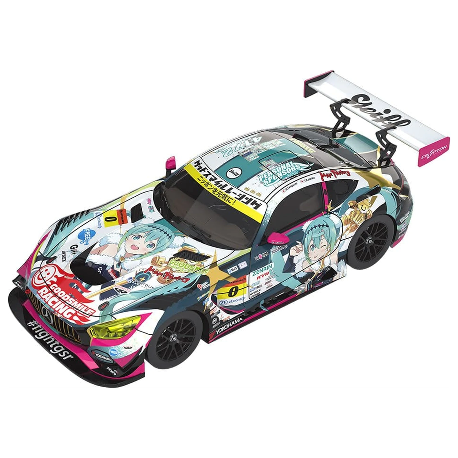 Hatsune Miku GT Project Vozilo 1/18 Good Smile Hatsune Miku AMG 2018 Final Race Ver. 26 cm fotografija izdelka