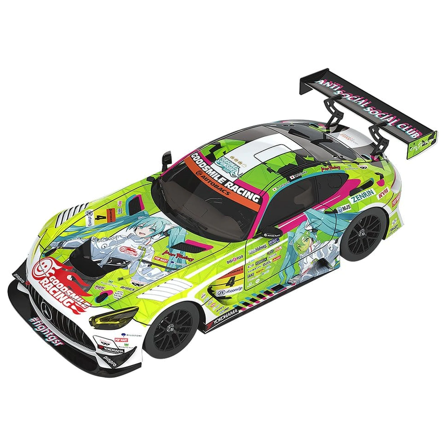 Hatsune Miku GT Project Vozilo 1/18 Good Smile Hatsune Miku AMG 2022 Season Opening Ver. 26 cm fotografija izdelka