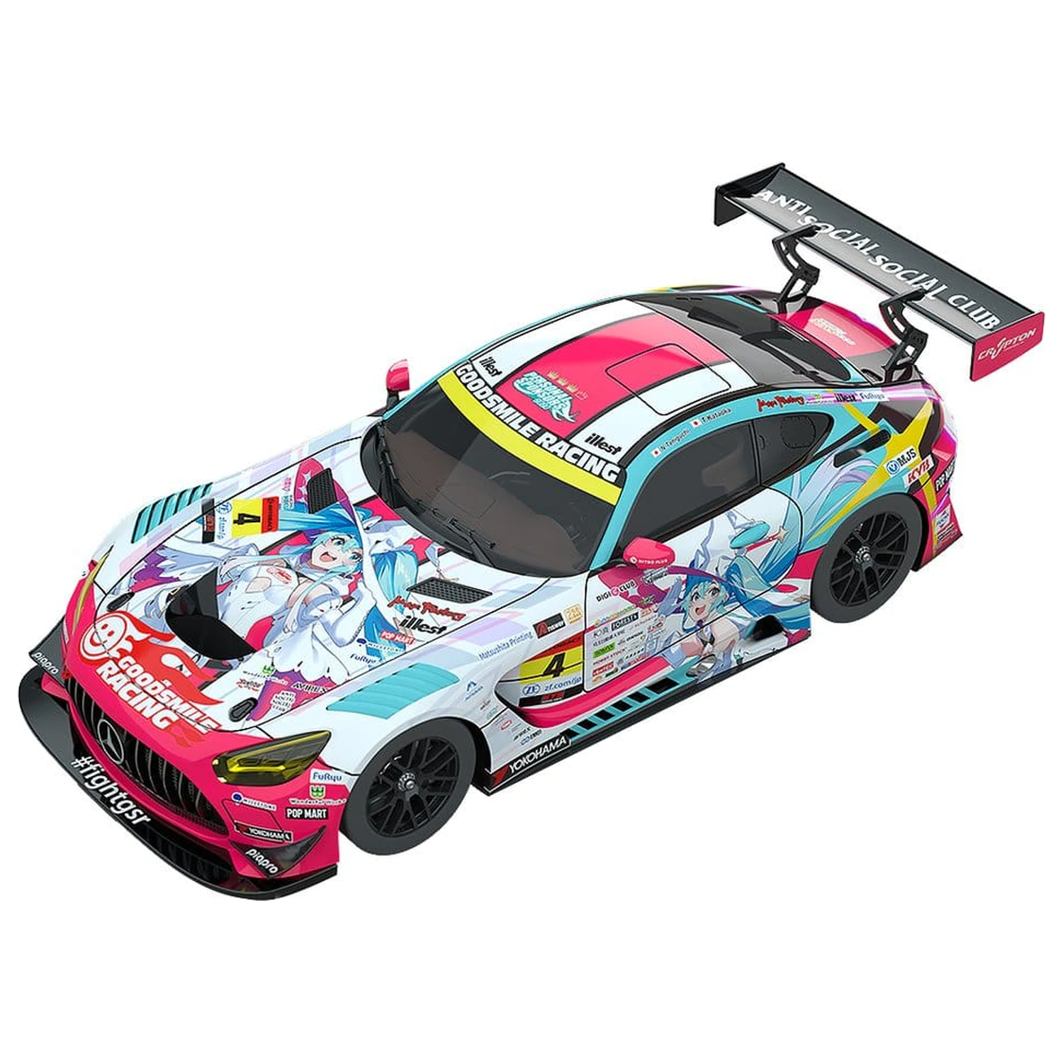 Hatsune Miku GT Project Vozilo 1/18 Good Smile Hatsune Miku AMG 2024 Season Opening Ver. 26 cm fotografija izdelka