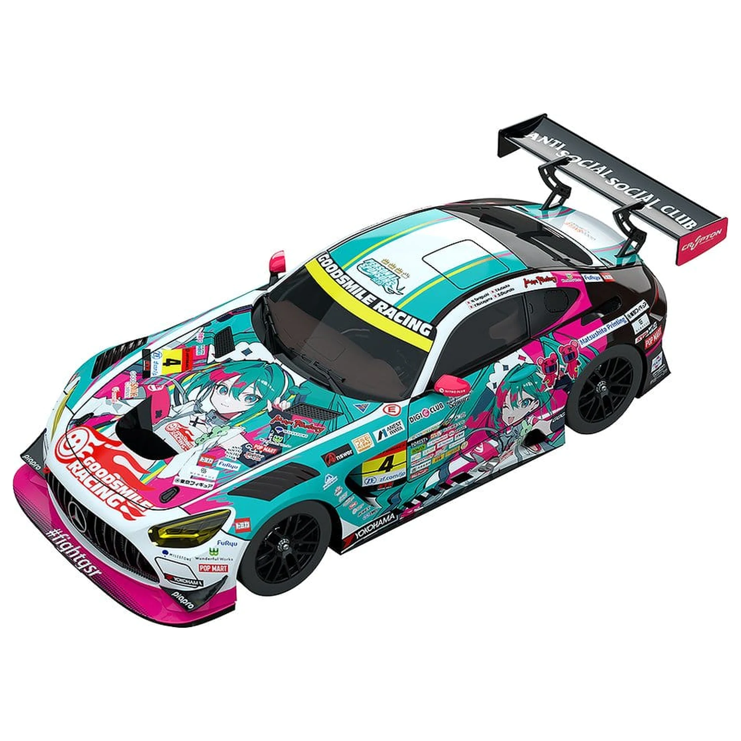 Hatsune Miku GT Project Vozilo 1/18 Good Smile Hatsune Miku AMG 2025 Season Opening Ver. 26 cm fotografija izdelka