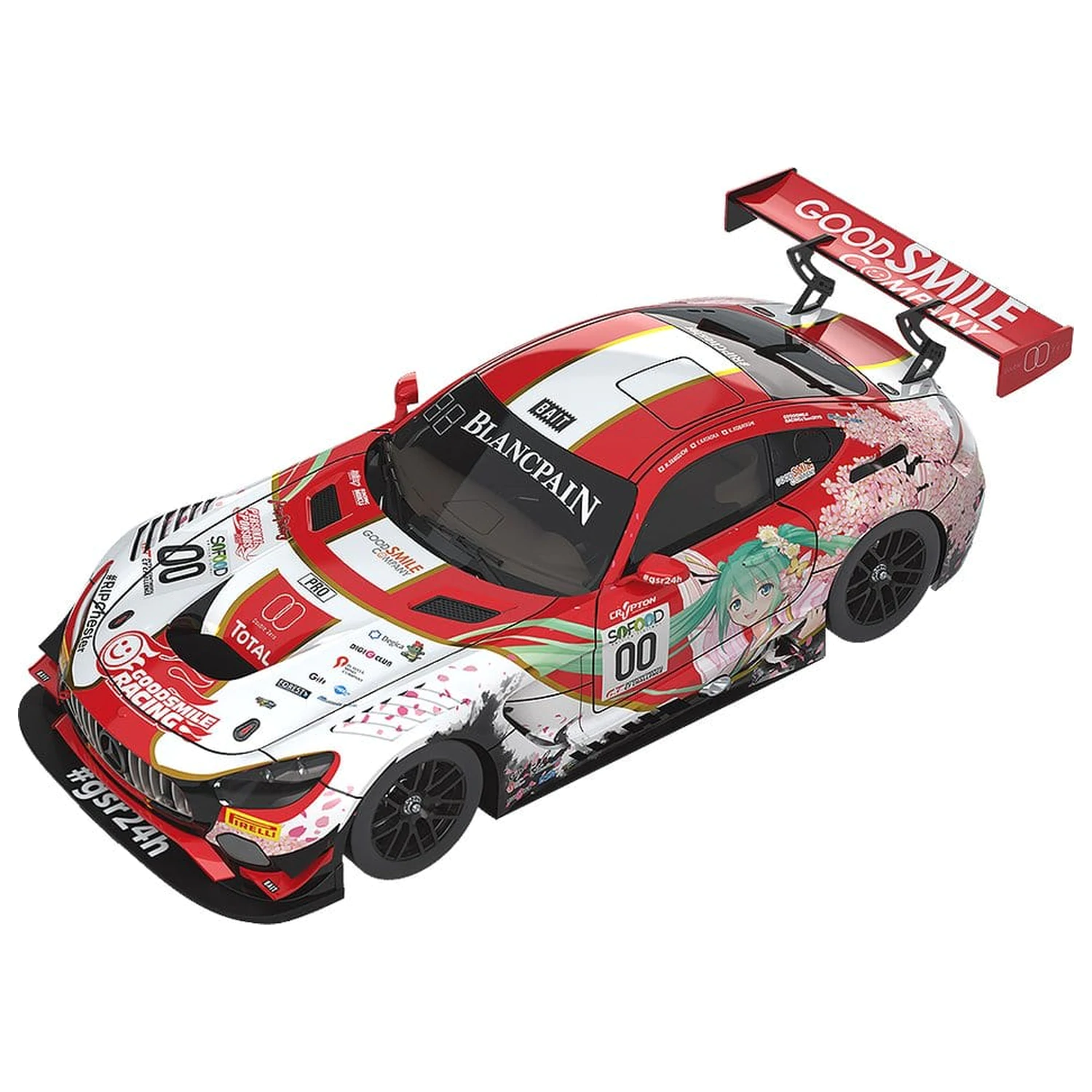 Hatsune Miku GT Project Vozilo 1/43 Good Smile Hatsune Miku AMG 2017 SPA24H Ver. 11 cm fotografija izdelka