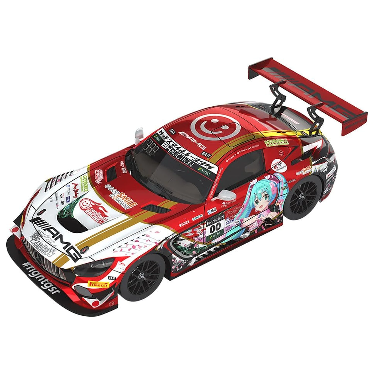 Hatsune Miku GT Project Vozilo 1/43 Mercedes-AMG Team Good Smile 2019 Suzuka 10Hours Ver. 11 cm fotografija izdelka