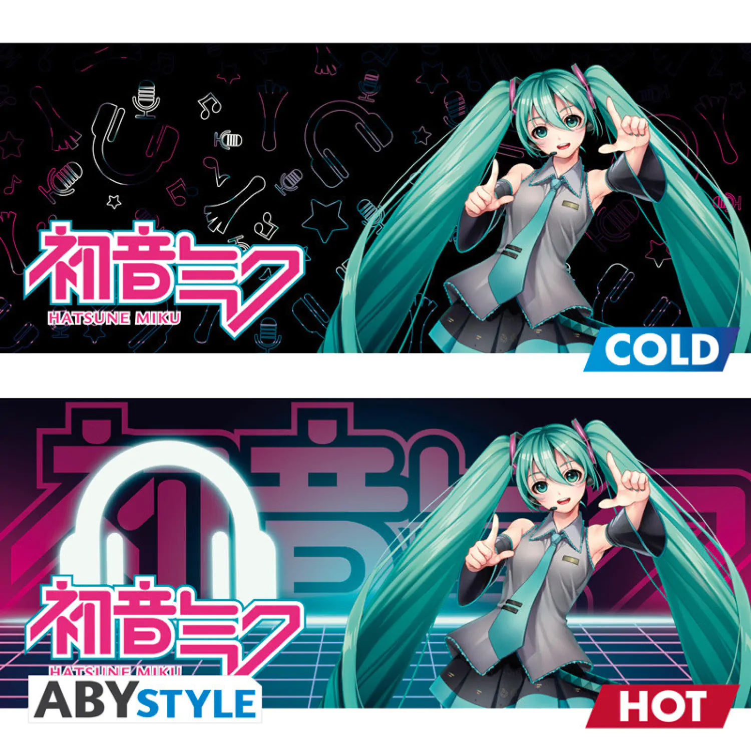 Hatsune Miku skodelica, ki spreminja barvo z vročino fotografija izdelka