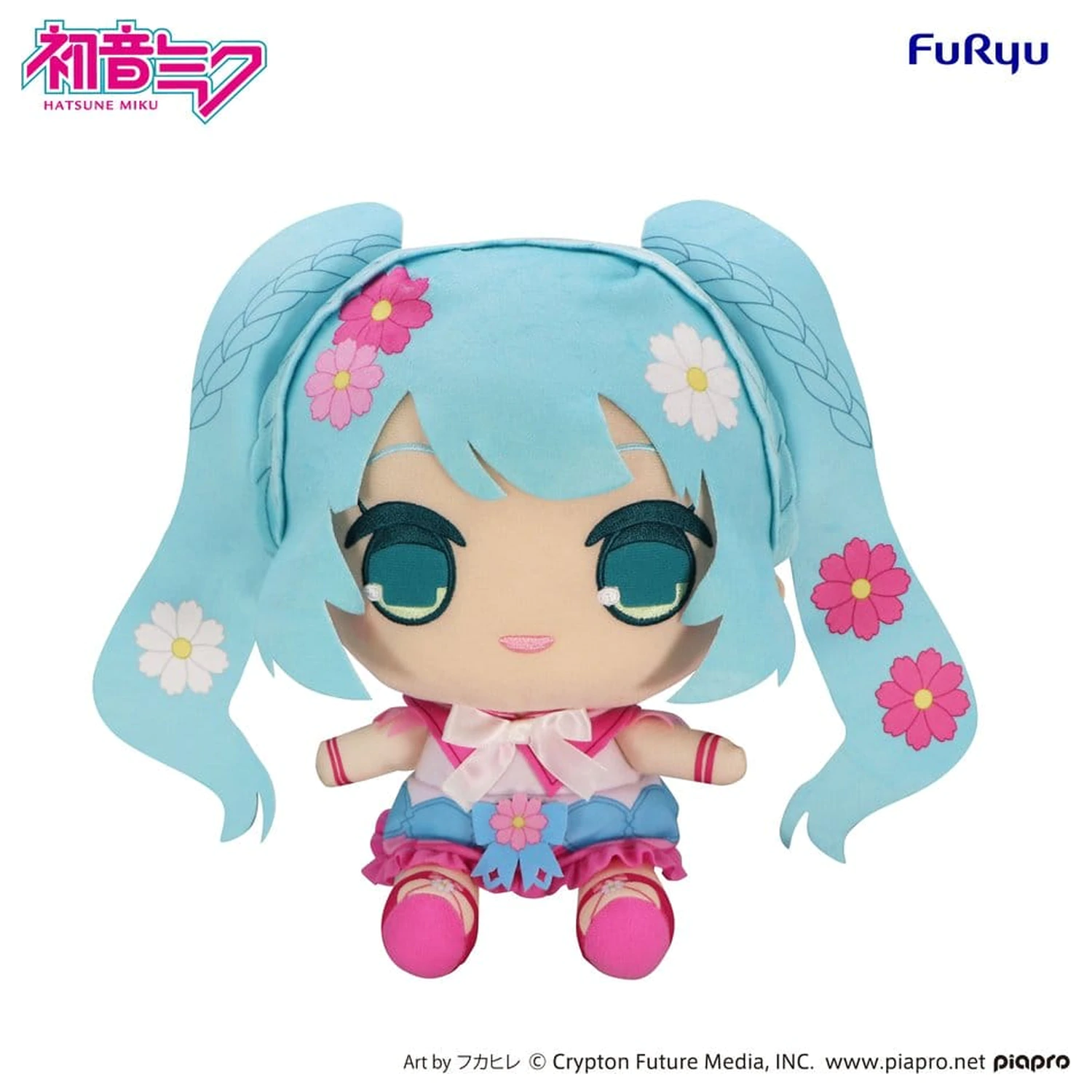 Hatsune Miku Kyurumaru Velika plišasta figura Cosmos 27 cm fotografija izdelka