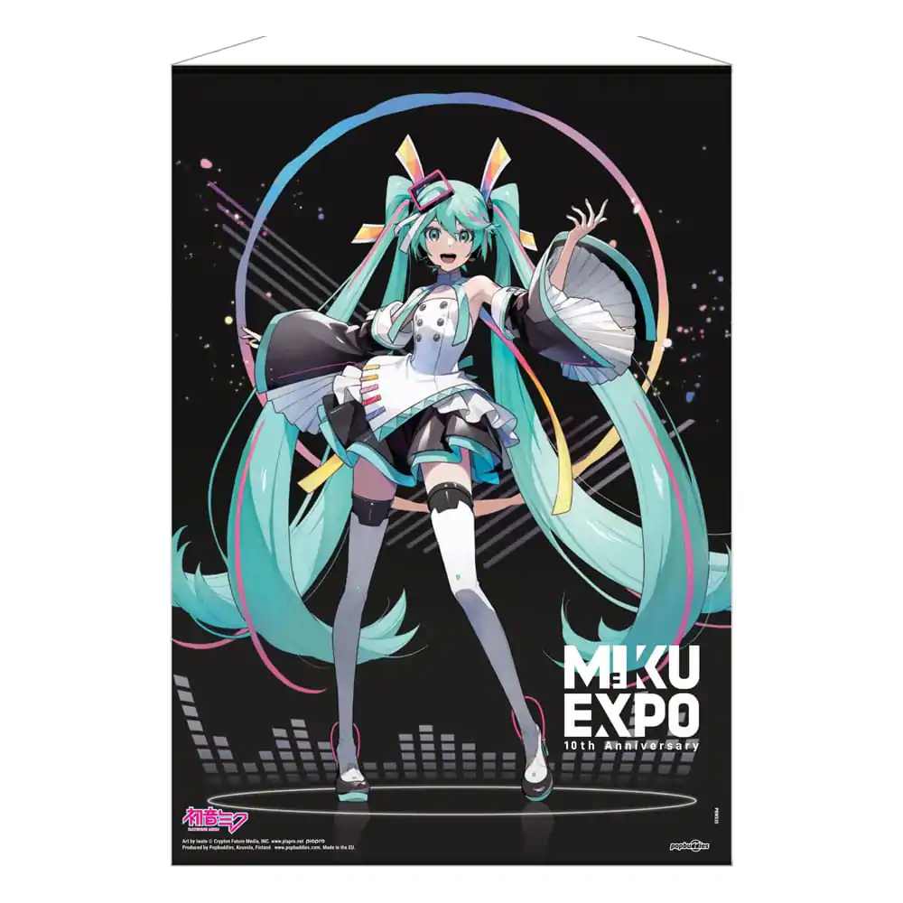 Hatsune Miku stenska tapiserija Miku Expo 10th Anniversary Limited Edition 50 x 70 cm fotografija izdelka