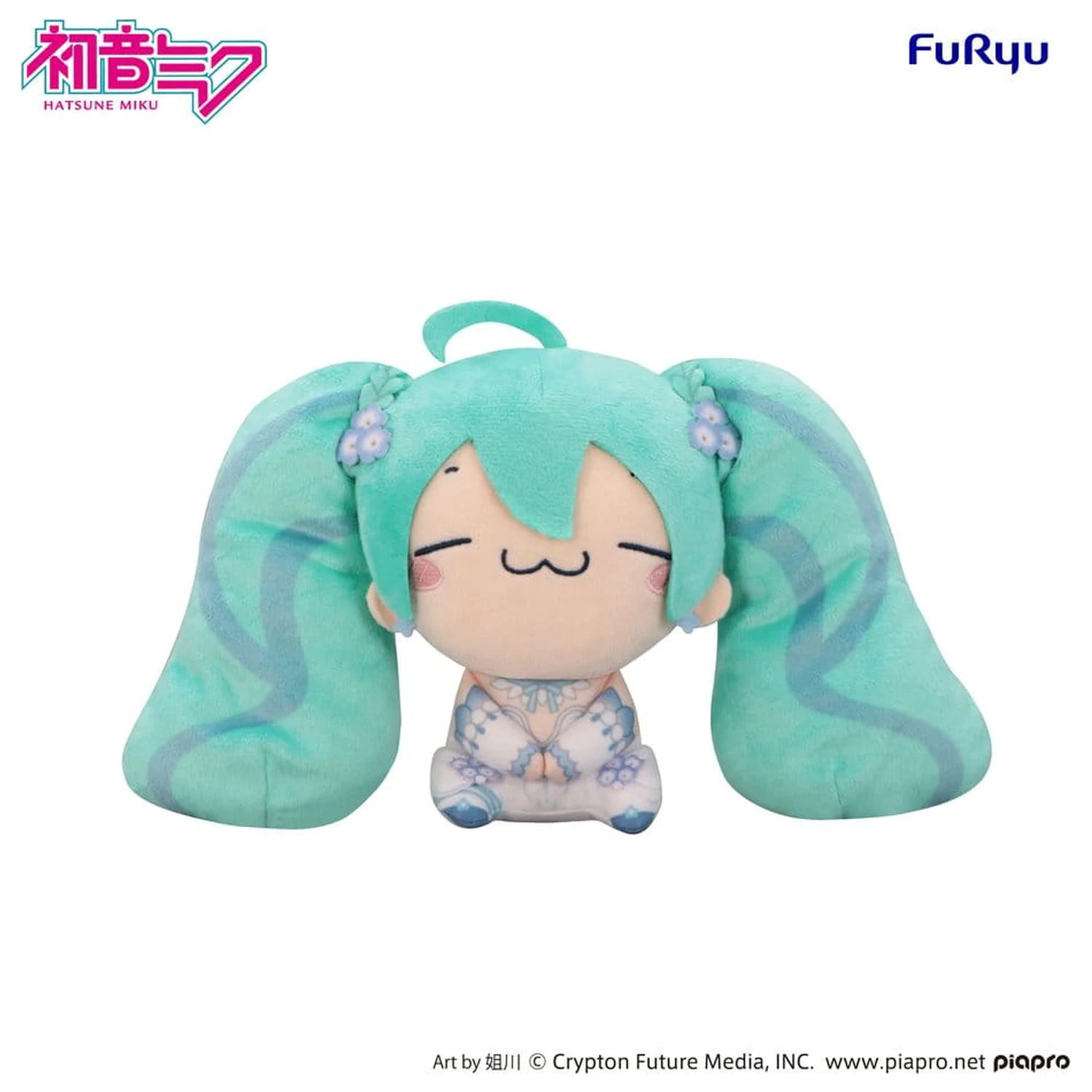 Hatsune Miku Mochipico Plišasta figura Nemophila B 15 cm fotografija izdelka