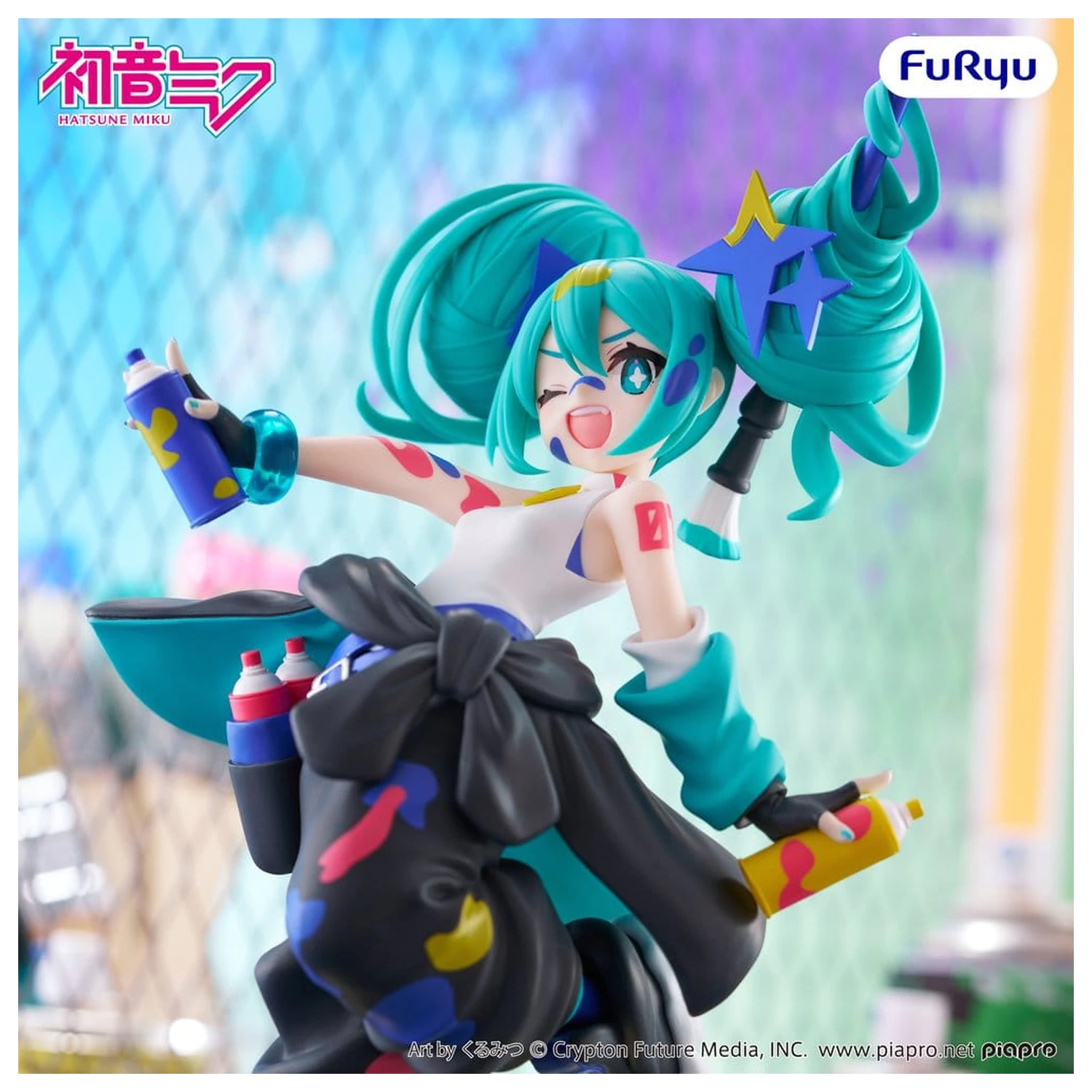 Hatsune Miku Muchute PVC kip Paint Girl Another Color Ver. 23 cm fotografija izdelka