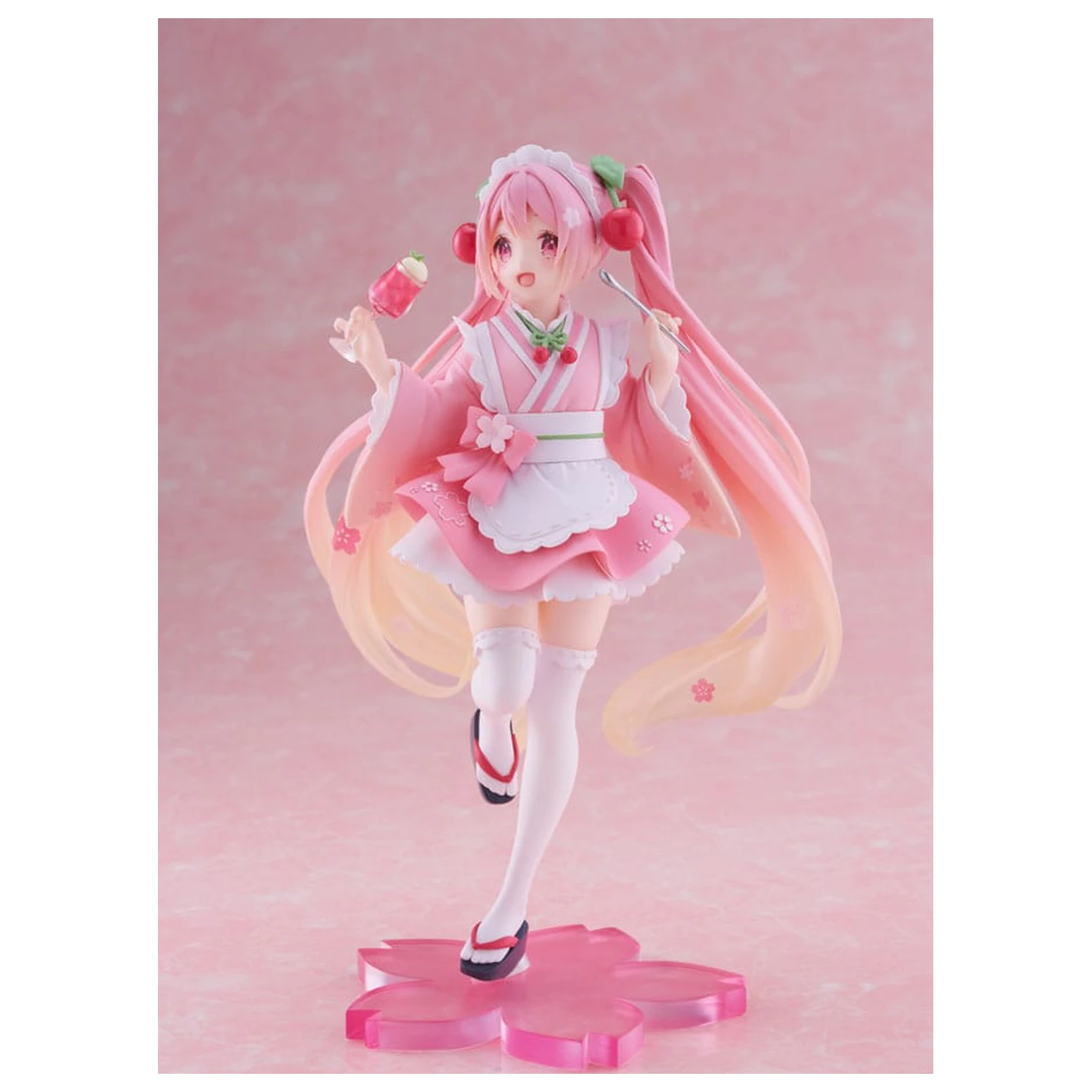 Hatsune Miku PVC kip Newley Written Sakura Miku Japanese Cafe Ver. Reissue 18 cm fotografija izdelka