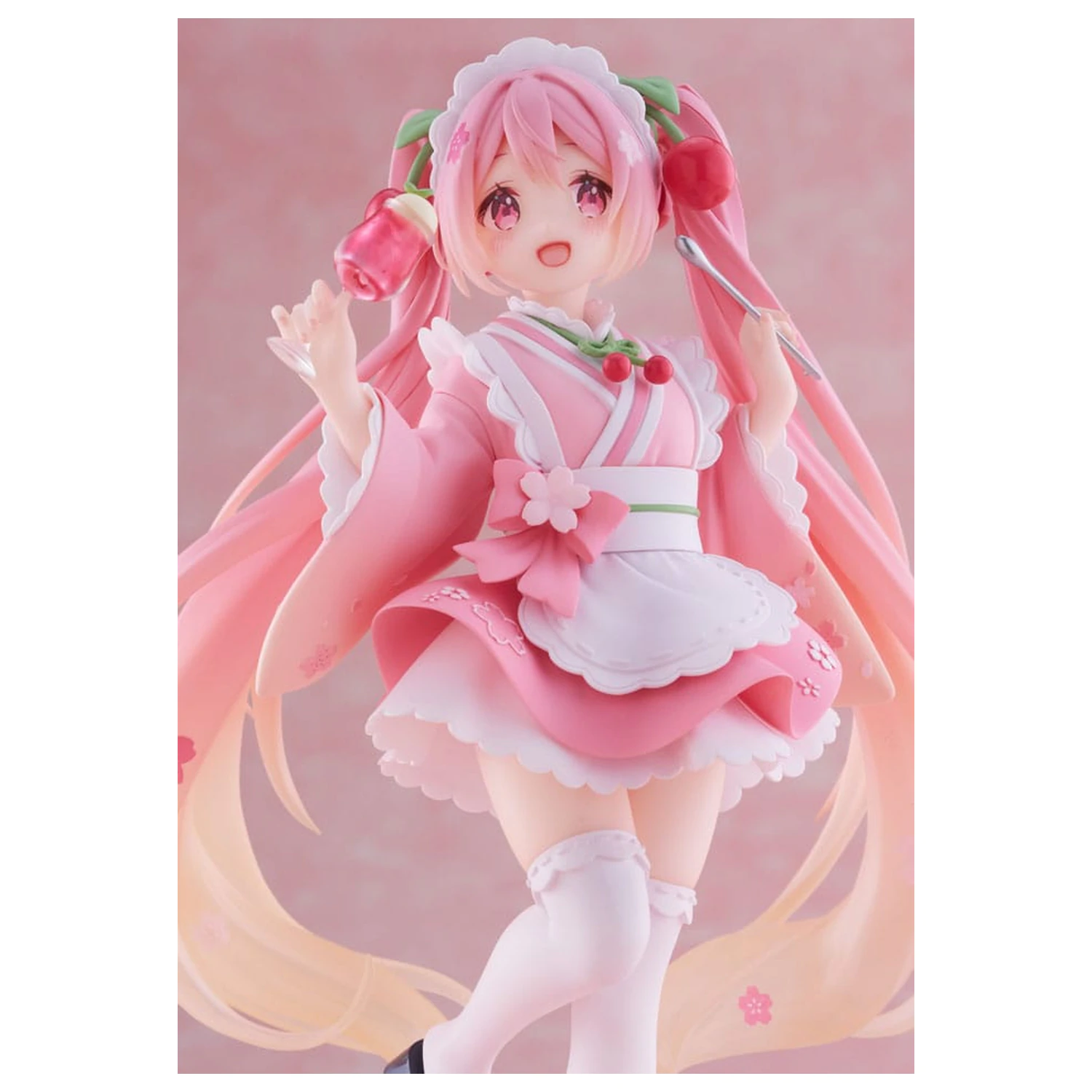 Hatsune Miku PVC kip Newley Written Sakura Miku Japanese Cafe Ver. Reissue 18 cm fotografija izdelka
