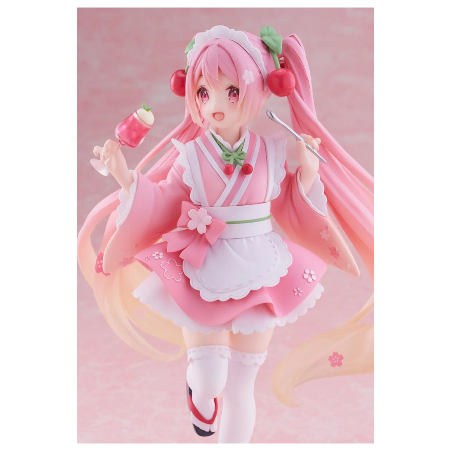Hatsune Miku PVC kip Newley Written Sakura Miku Japanese Cafe Ver. Reissue 18 cm fotografija izdelka