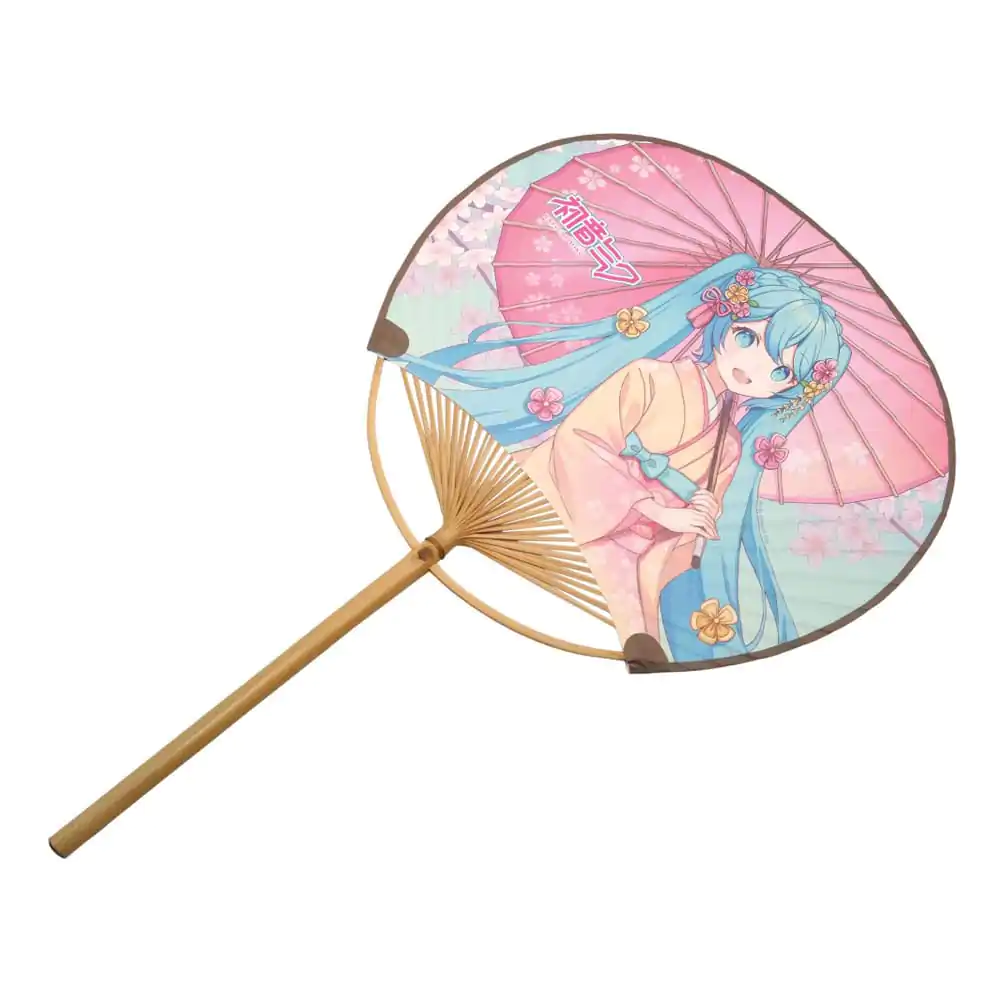 Hatsune Miku nezložljiva Uchiwa pahljača Miku Kimono fotografija izdelka
