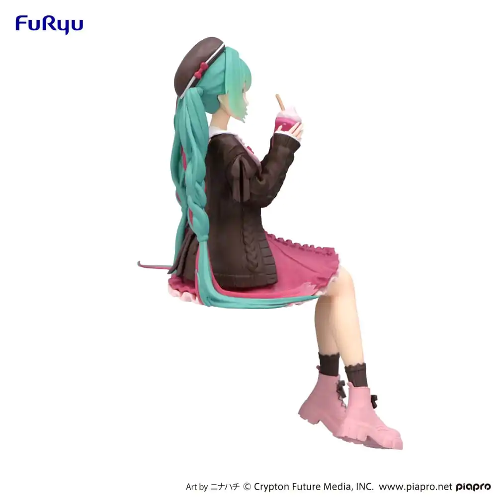 Hatsune Miku držalo za testenine PVC figura Jesenski Zmenek Roza Barva Različica 14 cm fotografija izdelka
