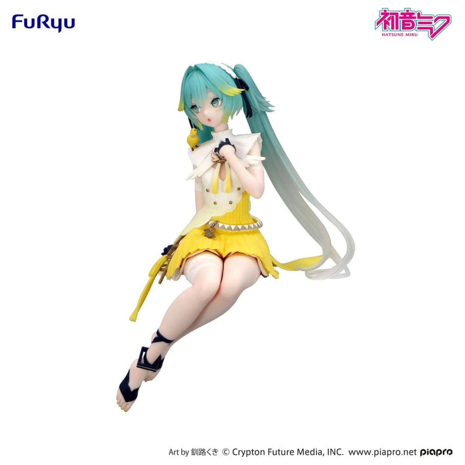 Hatsune Miku Noodle Stopper PVC kip Kanarček ptica heo exclusive 14 cm fotografija izdelka