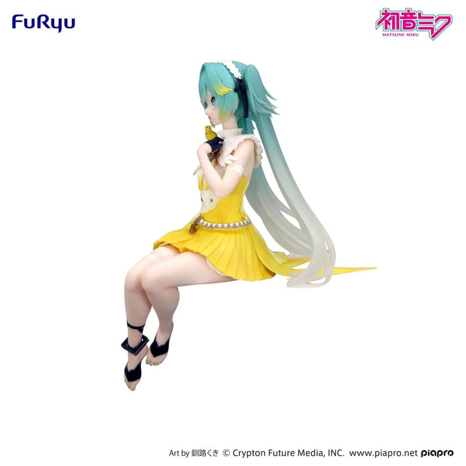 Hatsune Miku Noodle Stopper PVC kip Kanarček ptica heo exclusive 14 cm fotografija izdelka