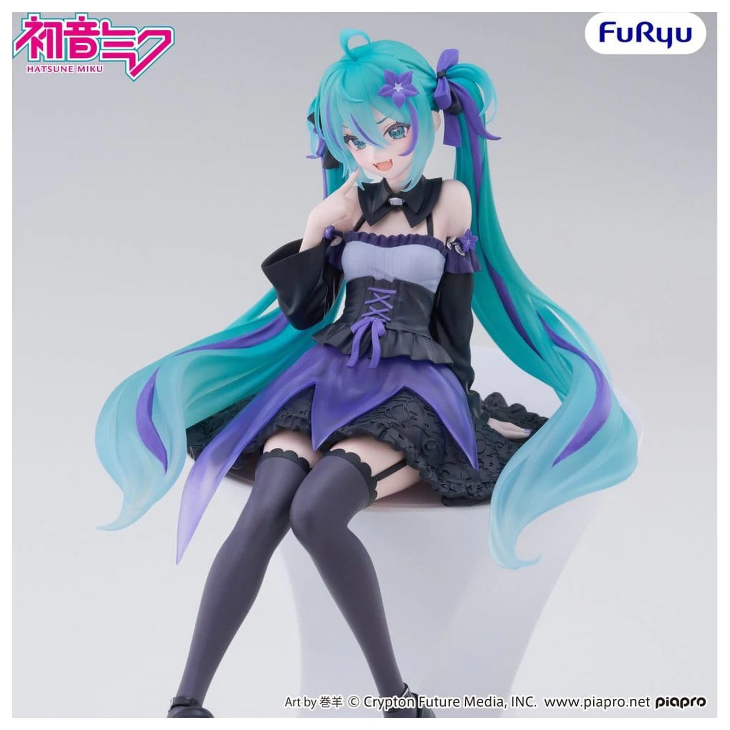 Hatsune Miku Noodle Stopper PVC Figura Cvetna Vila Zvončnica 14 cm fotografija izdelka