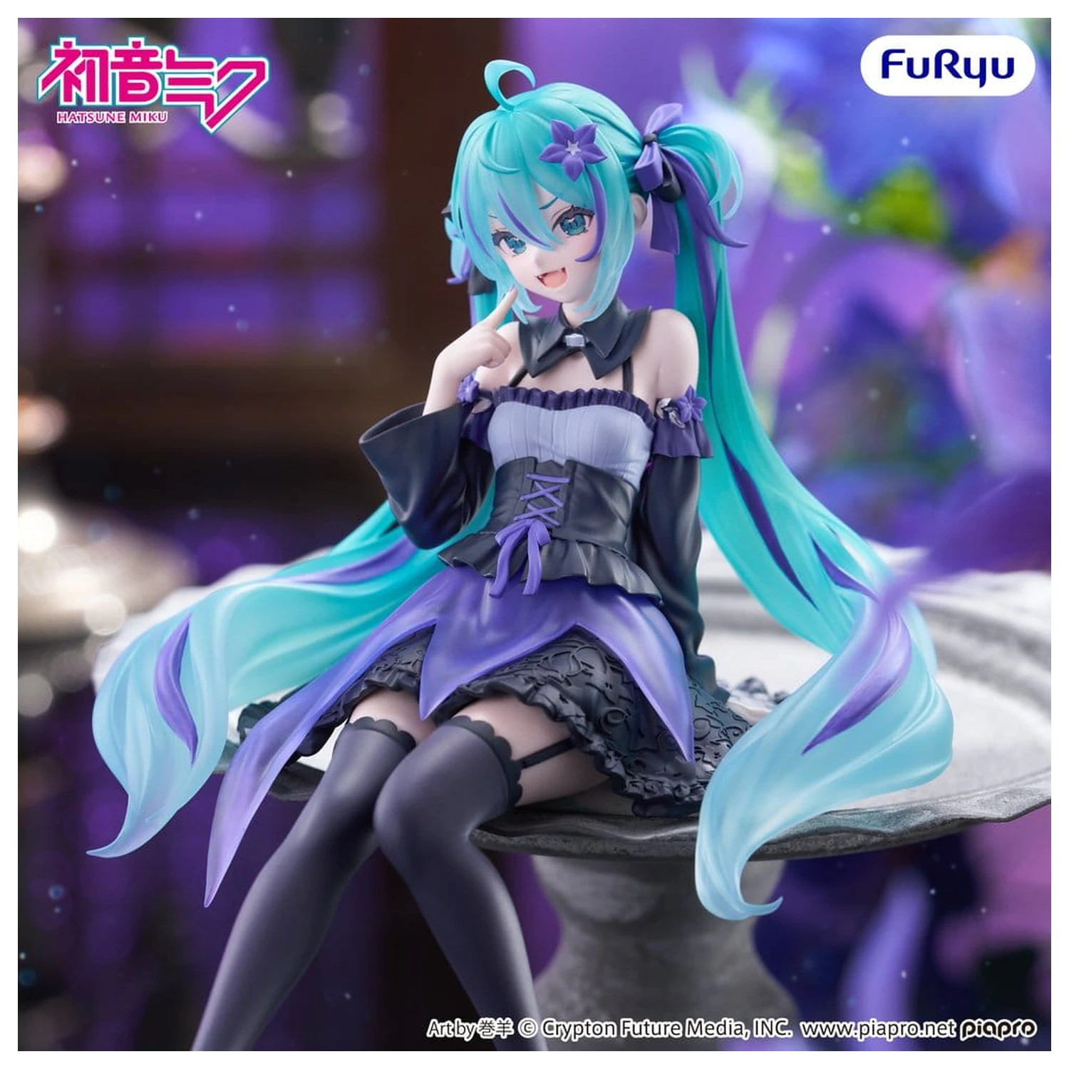 Hatsune Miku Noodle Stopper PVC Figura Cvetna Vila Zvončnica 14 cm fotografija izdelka