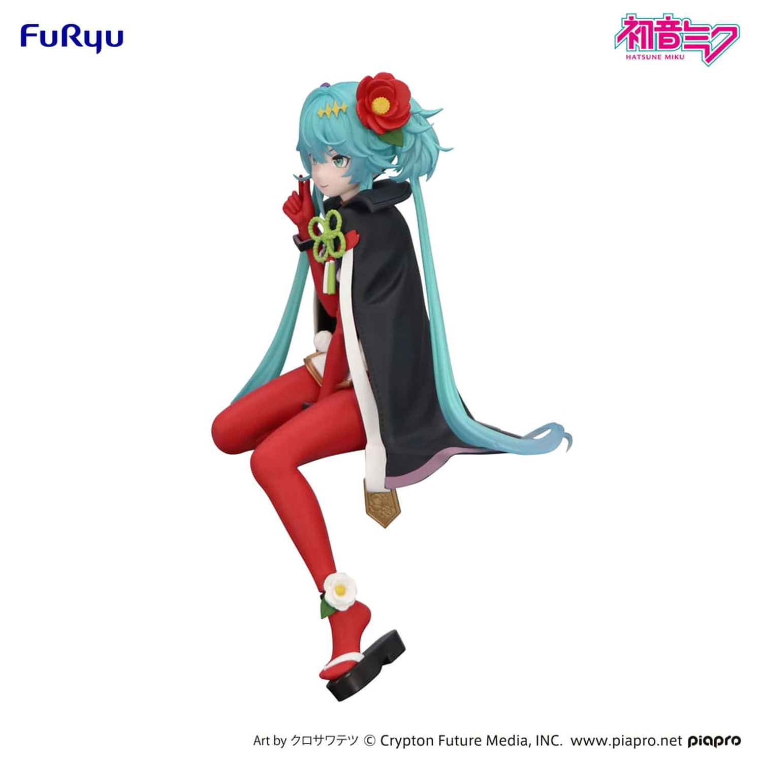 Hatsune Miku Noodle Stopper PVC kip Cvetna vila kamelija 15 cm fotografija izdelka