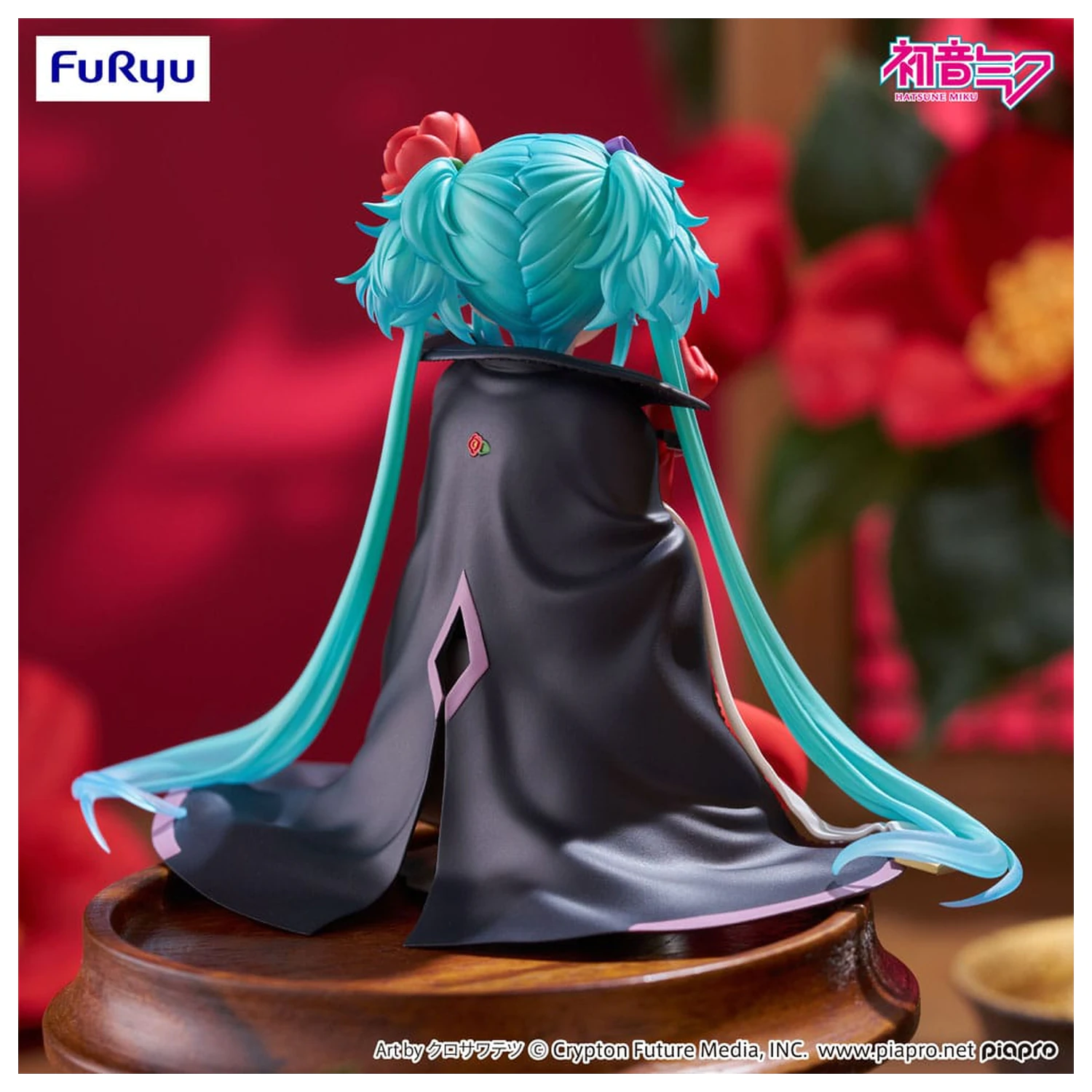 Hatsune Miku Noodle Stopper PVC kip Cvetna vila kamelija 15 cm fotografija izdelka